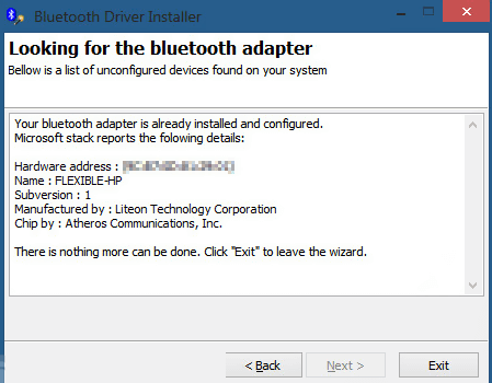 Bluetooth Driver Installer windows